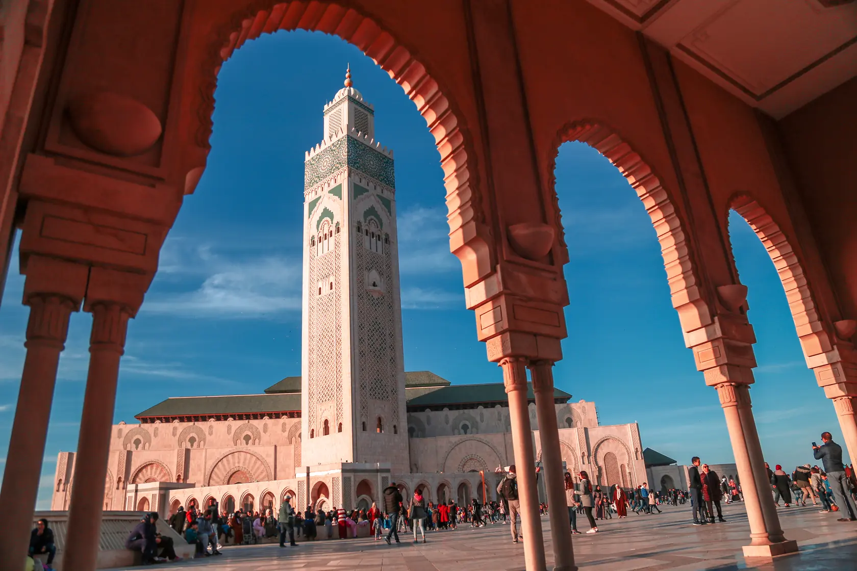 Arcos de la Mezquita Hassan II, Casablanca